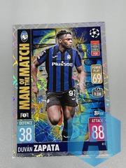 2021-22 Topps Match Attax UCL Man Of The Match #411 Duvan Zapata Atalanta BC